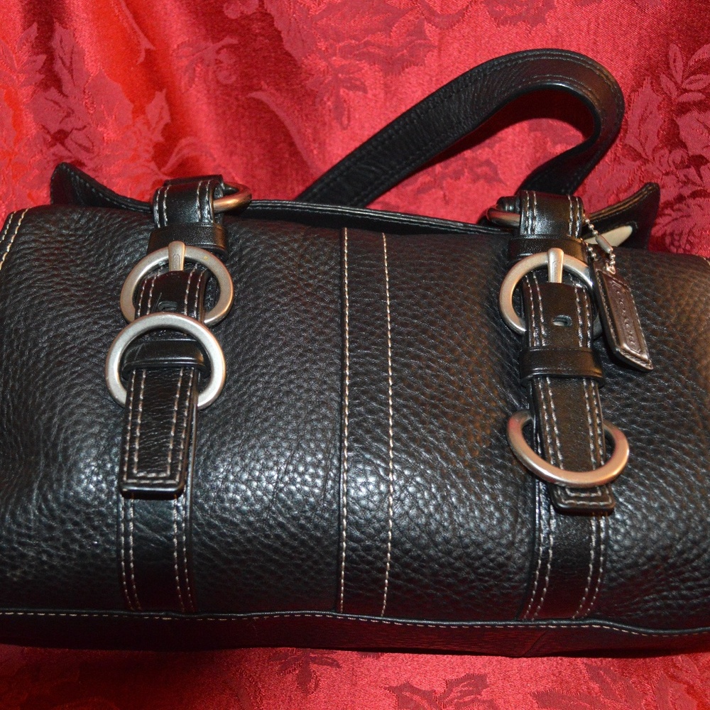 Authentic Coach Black Satchel